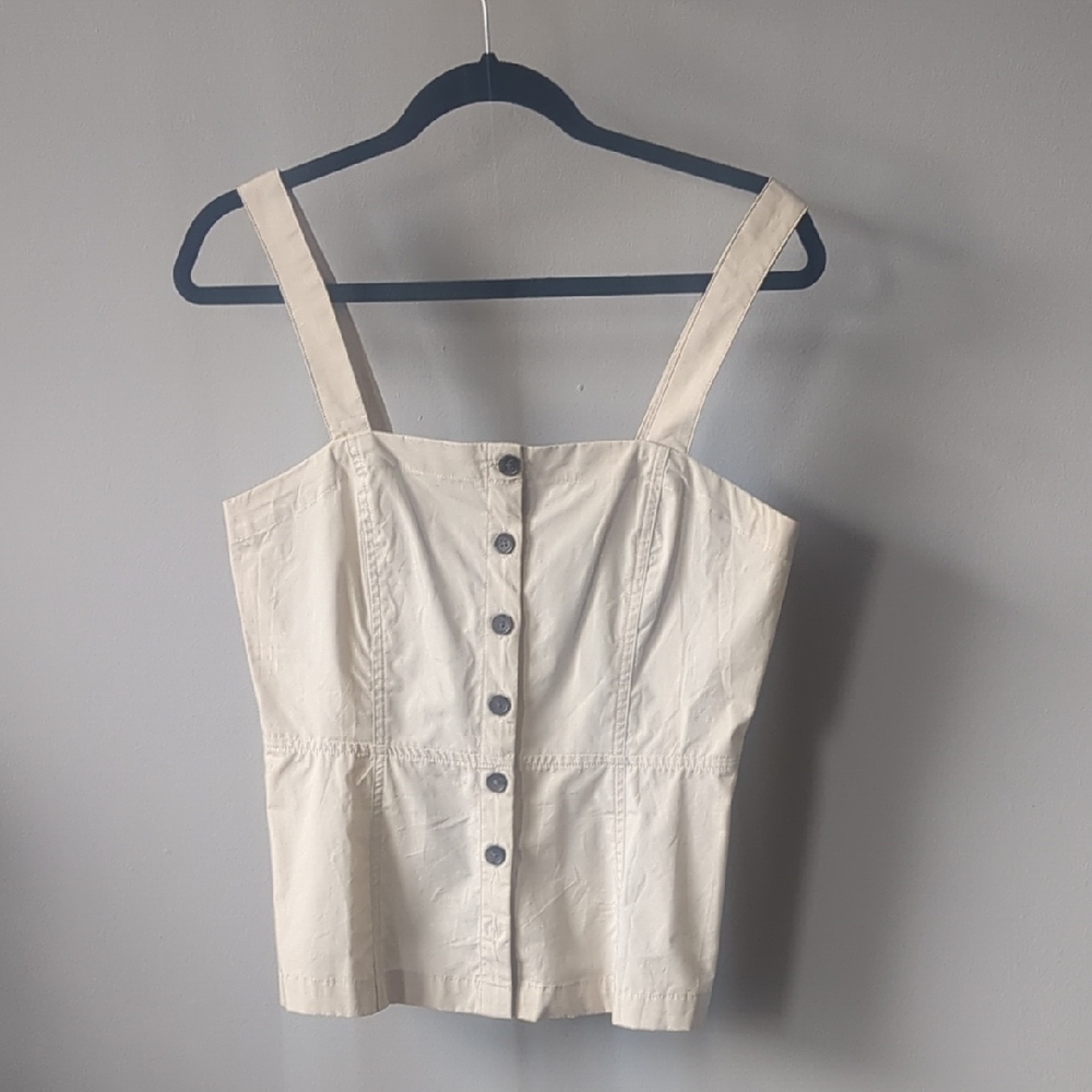Button Front Tank - Picture 2 of 4